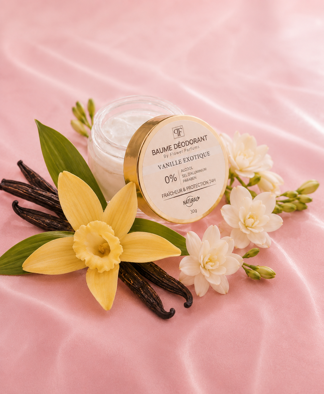 Baume Déodorant VANILLE EXOTIQUE– 30g